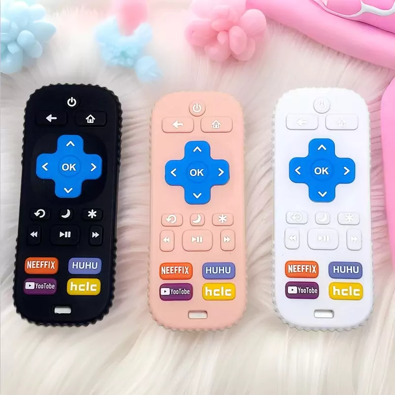 عضاضة أطفال على شكل ريموت من السيليكون