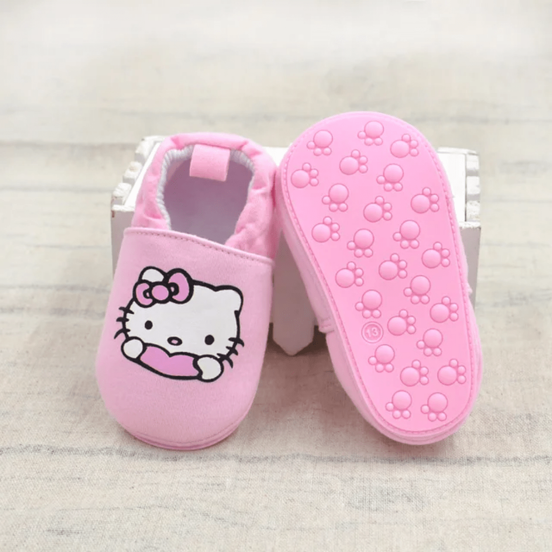 حذاء مواليد بنعل ناعم بنمط رسوم كرتونية