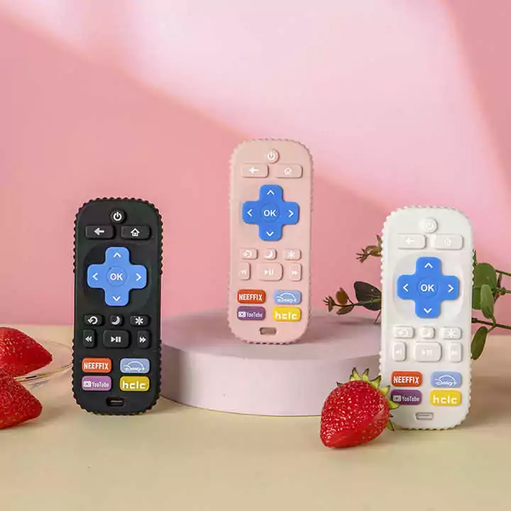 عضاضة أطفال على شكل ريموت من السيليكون - الصورة 2